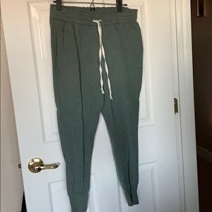 Green Sweats w Runched Top & Tie